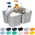 Portable Shower Caddy, Caddy Organizer with Handle, Plastic Shower Basket Hold Soap, Shampoo, Hair Supplies and Beauty Products, Cleaning Supplies Organizer or Home, Dorm, Shel and Cabinet