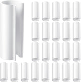32 Pcs PVC Pipe Clips Pool Cover Clamps or Above Ground Pool Greenhouses, Row Covers, Garden, Shelters, Bird Protection, 2.4 Inch Long(or 1/2 Inch PVC Pipe,White)