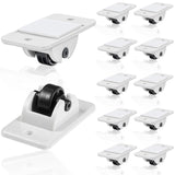 24 Pcs Sel-Adhesive ixed Casters – Caster Wheels or urniture, Cart, Storage Bins & DIY Toy Boxes, No-Drill Mini Wheels or Easy Mobility
