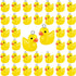 40 Pcs Mini Resin Duck Charms Pendants indings Beads or Women Adult Jewelry Making DIY Bracelet Necklace Earrings Keychain Crats Gits Party avors(Yellow,Classic)
