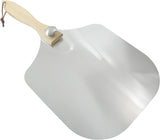 Biaungdo 12 Inch Aluminum Metal Pizza Peel, Pizza Spatula Paddle with Foldable Wood Handle for Oven