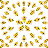 60 Pcs Tiny Resin Bees or Crats, 3 Size Mini Plastic Garden Bees Embellishment or Honey Themed Party Decor Art DIY Crats Baby Shower Birthday Christmas Party Cake Decorations