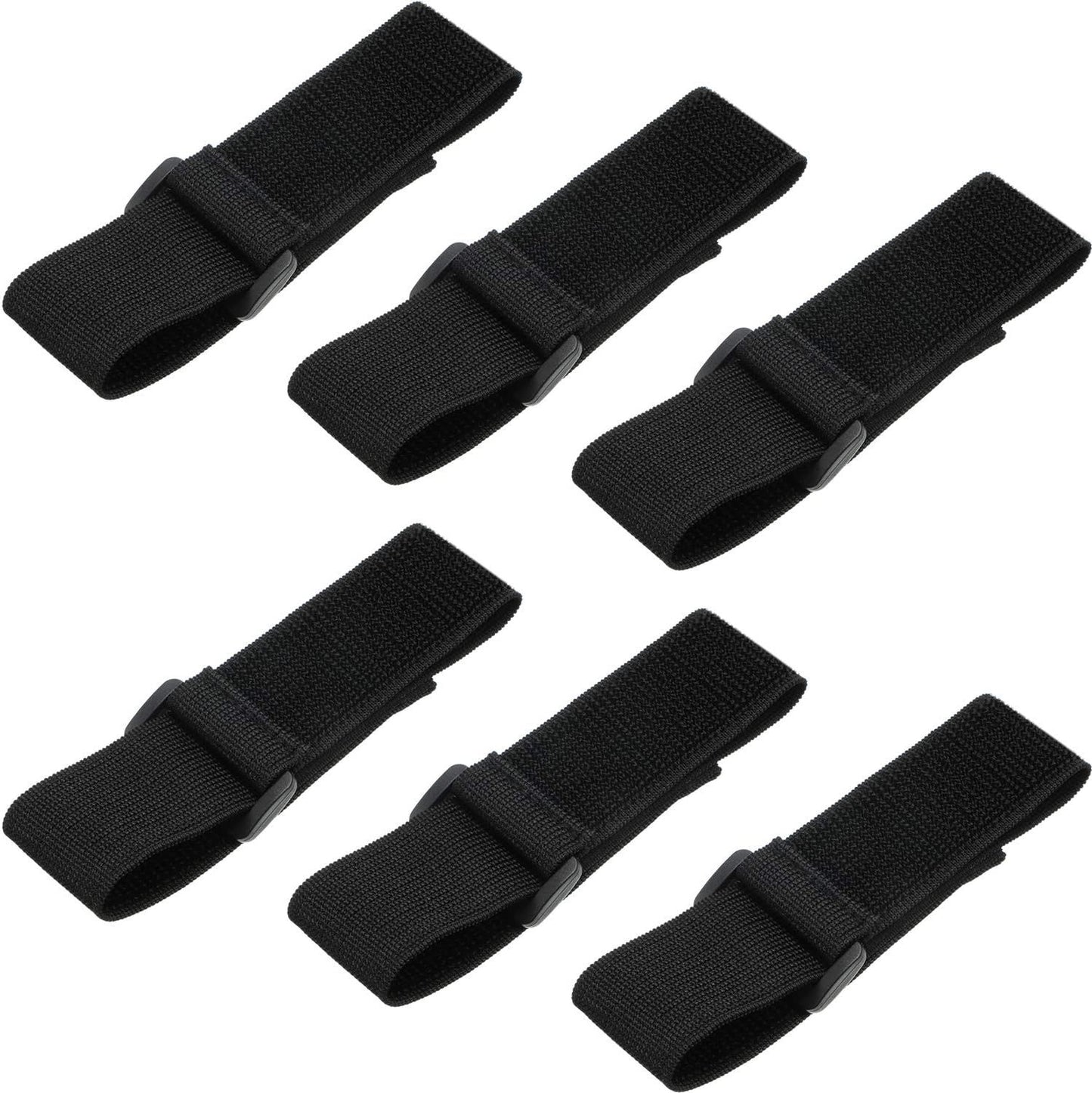 6 Pieces Bicycle Pant Leg Straps Adjustable Elastic Cycling Ankle Saety Band Riding ishing Ankle Pant lexible Leg Strap or Riding Climbing ishing Outdoor Sports Activities, Black