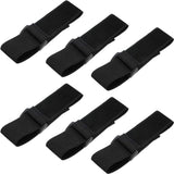6 Pieces Bicycle Pant Leg Straps Adjustable Elastic Cycling Ankle Saety Band Riding ishing Ankle Pant lexible Leg Strap or Riding Climbing ishing Outdoor Sports Activities, Black