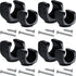 8 Pieces lashlight Mounting Brackets with Screws Versatile Clip Mount, Universal lashlight Holder or LED lashlights and Similar Things, Bicycle Car Truck Accessories (4 Big, 4 Small)