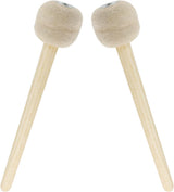 Biaungdo 2 Pack Drum Mallet, 13" Wool Felt Drum Stick, Bass Drum Mallet Drum Stick, Anti-slip Bass Percussion Sticks, Beige