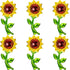 6 Pieces 36 Inch Sunlower Balloons Sunlower Birthday Party Decorations Supplies Yellow Aluminum oil Balloon Garland or Summer lower Theme Party Wedding Baby Shower Decor