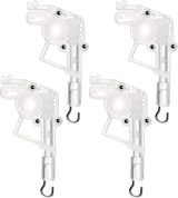 4 Pieces Low Proile Wand Tilter Universal Wand Tilter or 2 Inches Horizontal Blinds Tilt Mechanism Hook Connection with Hexagon Shaped Gear Low Rail Blinds Parts