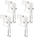 4 Pieces Low Proile Wand Tilter Universal Wand Tilter or 2 Inches Horizontal Blinds Tilt Mechanism Hook Connection with Hexagon Shaped Gear Low Rail Blinds Parts