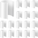 16 Pcs White Pool Cover Clips or Above Ground Pools PVC Clamps or Swimming Pool Wind Guard Cover Clips or 1-1/2 Inch PVC Pipe or Securing Swimming with Metal Railing