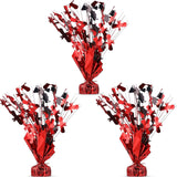 3 Pcs Graduation Table Centerpieces Graduation Table Decoration Glitter oil Graduate Centerpieces or 2026 Grad Party Graduation Certiicates(Red)