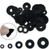 200 Pcs lat Rubber Washers Assortment Kit: Black Rubber lat Washer or Bolts/aucets/Screws/Garden Hose/Plumbing, 5 Sizes