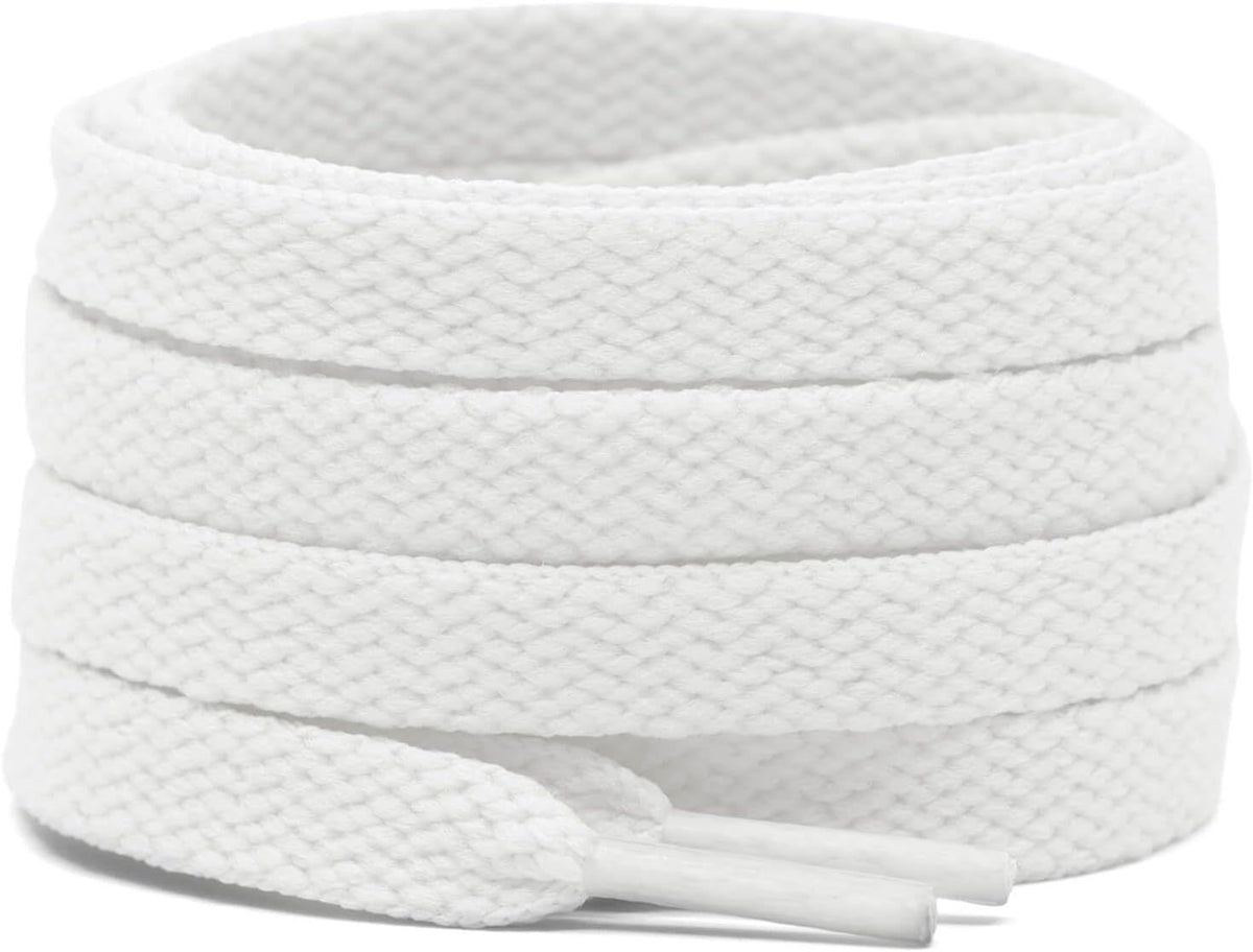 2 Pair lat Shoe laces 5/16" Wide Shoelaces or Athletic Running Sneakers Shoes Boot Strings