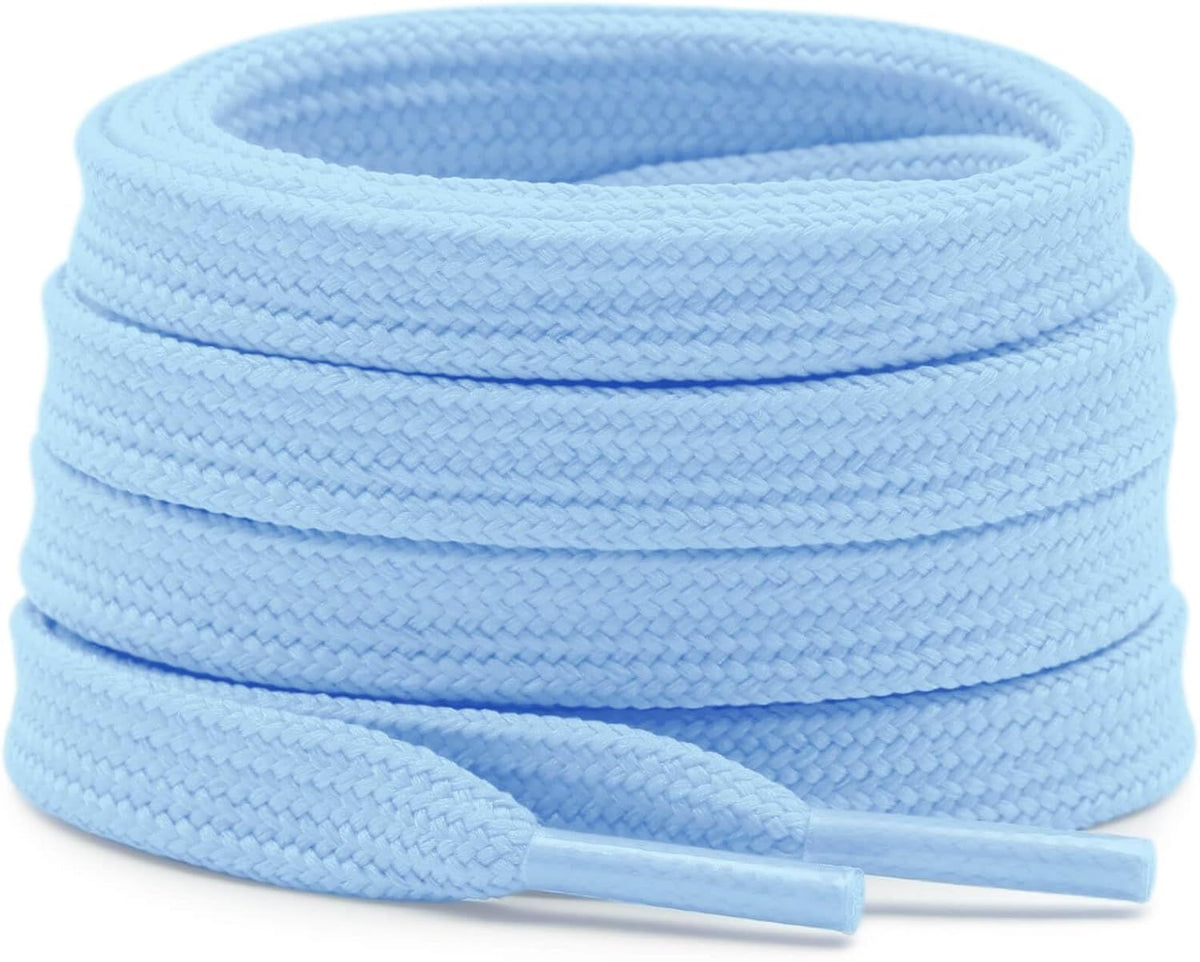 Solid lat Shoe Laces: Hollow Thick Shoelaces or Sneakers 2 Pair