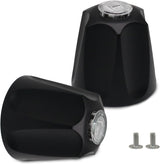 Biaungdo Black Shower Knob Replacement Set of 2, Bathtub Faucet Handles Include Hot and Cold Shower Knob for Remodeling Trim