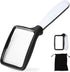 olding Handheld Magniying Glass with Light, 3X Large Rectangle Reading Magniier with Dimmable LED or Macular Degeneration Seniors Reading Inspection Coins Jewelry