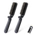 2Pcs Travel Hair Brush, Mini olding Hair Brush Collapsable Boar Bristles Hair Comb Pocket Beard Brush Portable Hair Styling Tool or Women and Men