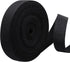 Biaungdo 1 Inch 12 Yards Cotton Webbing Straps, Black Polyester Weave Webbing for Bags Handles, Tote Bag, Purse Straps, Cloth Belt, Sewing DIY Crafts Bags Making
