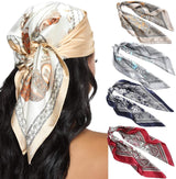 23” Satin Bandanas or Women Head Scar Like Silk Scar or Hair Scar Satin Neck Scar Silk Hair Bandana Headscar