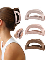 3Pcs Silicone Hair Clips lexible Claw Clips or Women Cloud Clip Bendable Large Hair Claw Clip