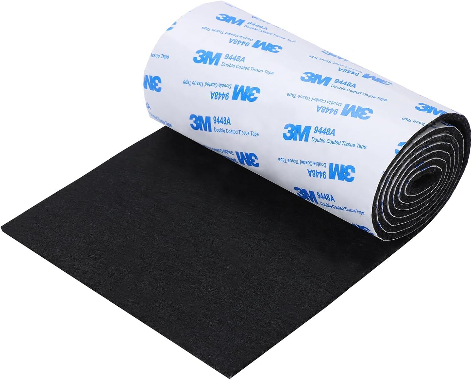 elt urniture Pads, Non Slip Sel Adhesive Cuttable elt Tape Black Heavy Duty elts Strip Roll or Protecting Hardwood loors Chair Wall Protector (40 x 5 x 0.12 Inch)