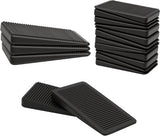 urniture Levelers, lexible Plastic Shims urniture Leveling Wedge Shims Anti-Wobble Pad or Chair Table Couch Bed Toilet or Home Improvement (Black, 20 Pack)