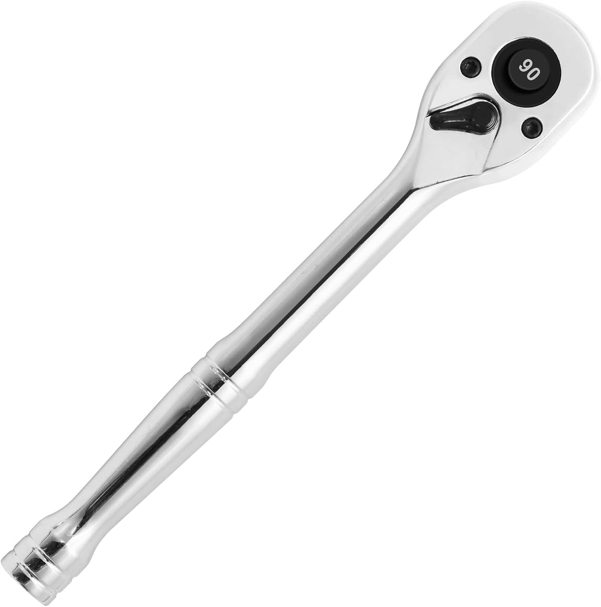 Biaungdo 1/4 Inch Drive Ratchet, 90-Tooth Reversible Quick-release Ratchet Wrench, Chrome Alloy Socket Wrench