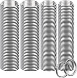 200 Pieces Split Key Rings Bulk or Keychain Key and Art Crats(25 mm /0.98 inch 100pcs ，28 mm /1.1 inch 100pcs)