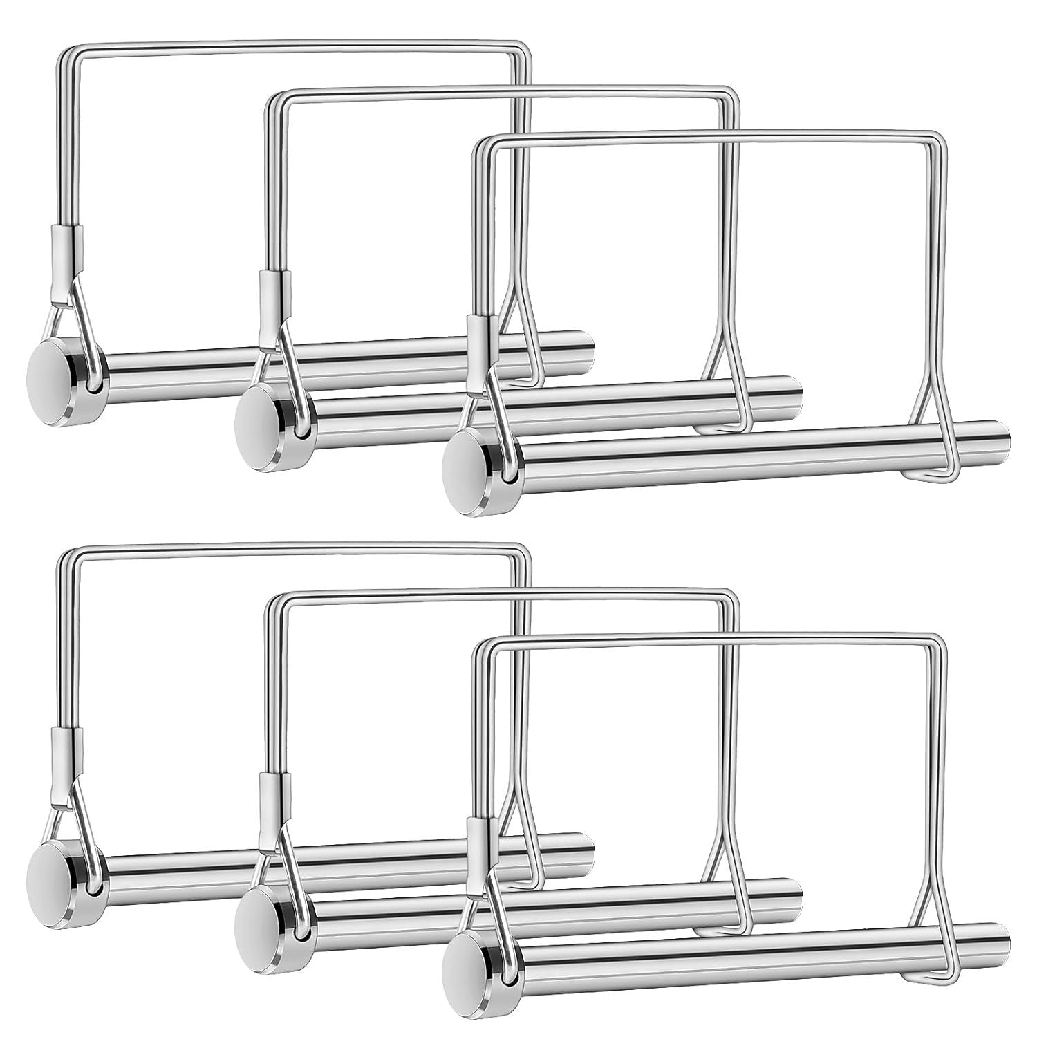 6 Pcs Trailer Coupler Pins, 5/16" x 4" PTO Shat Locking Pins, Heavy-Duty Square Towing Hitch Pins, Trailer Saety Coupler Pins, Wire Lock Pins, Trailer Hitch Locking Pins or Lawn Mower Hitches