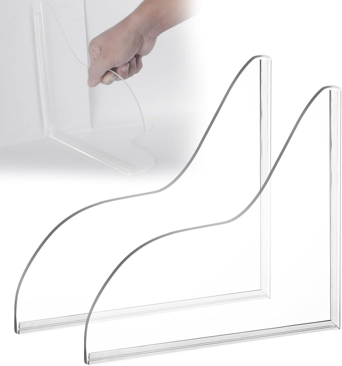 Bathroom Shower Splash Guard or Tub, 2 Pcs Bathtub Water Guards, Shower Water Guard or Bathtub Splash Guard Removable, Bathtub Water Splash Guards Corner Guards to Keep Water in Shower Bath