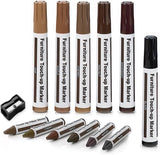 Wooden urniture loor Scratch Repair Markers and Wax Sticks or Stains, Scratches, Wood loors, Tables, Desks, Carpenters, Bedposts, Touch Ups, and Cover Ups (Set o 13)