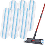 Mop Replacement Pads or OCedar H2prO lat Mop System, 6 Pack Mop Pads or Ocedar H2prO lat Mop, Machine Washable and Reusable Microiber Mop Heads Replacements, Mop Reills Sae on Various loors