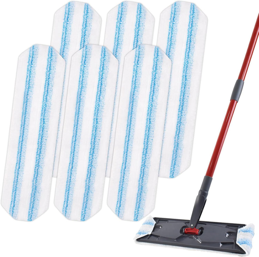 Mop Replacement Pads or OCedar H2prO lat Mop System, 6 Pack Mop Pads or Ocedar H2prO lat Mop, Machine Washable and Reusable Microiber Mop Heads Replacements, Mop Reills Sae on Various loors
