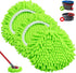 Mop Heads Replacements, 3 Pack Spin Mop Reill Replace Head or O Cedar RinseClean 2 Tank System, Microiber & Chenille, Machine Washable and Sae or Cleaning All Hard-suraced loors