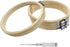 Biaungdo 6 Pieces 6 Inch Embroidery Hoops, Round Wood Embroidery Hoops, Adjustable Bamboo Circle Cross Stitch Hoop Ring, Wooden Embroidery Frames for Art Craft Sewing, Christmas Decoration