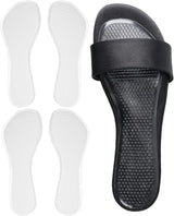 2 Pairs High Heel Inserts Women, Self-Adhesive Gel Sandal Inserts Insoles, New Anti Slip Design Comfort Insert, 3/4 Length Dress Shoe Inserts Pain Relief, Shock & Sweat Absorption, 2 Clear S