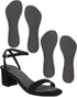 2 Pairs Pigskin High Heel Cushion Inserts, Anti-Slip Shoe Inserts for Dress Shoes Pain Relief, Adhesive Arch Support Sandal Insoles, Leather Cushioning Heel Insoles, Women M 7.5-9