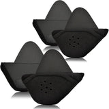 iGuerburn 2 Pair Half Helmet Ear Pads Speaker Pockets, Bluetooth Motorcycle Helmet Speakers Pouches 1/2 Helmet Accessories Ear Protection Reduce Wind Noise