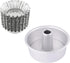 Cake Molds for Baking Bundle, 6 Inch Angel Food Cake Pan & 20pcs Egg Tart Molds