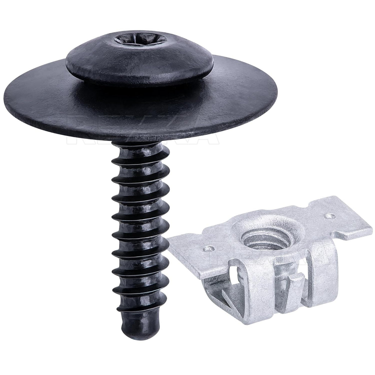 Rexka 20 Sets M4.2-1.41 (#8) Bumper Cover Fender Liner Screw Nut 11609952 11548270 for GM Chevy Hummer Buick Cadillac Saturn Cadillac GMC Trucks