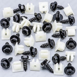 Rexka 20 Sets Bumper Cover Splash Shield Mud Guard Screw Bolt & Nylon Screw Grommet Nuts for Toyota Lexus 90159-60498 RAV4 Avalon Camry Highlander Prius ES300h GS350