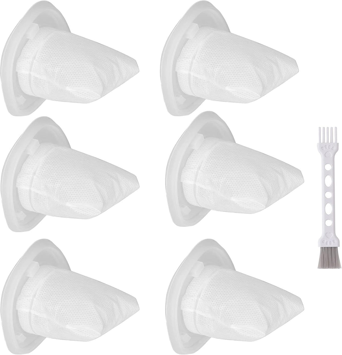 HNVC10 Replacement ilters, Compatible with Black and Decker Dustbuster Hand Vacuums HNVC215B10, HNV215B12, HNVC215BW52, HNVC115J06, HNVC115B22, HNVC220BCZ01, HNVC220BCP07 ilter (6 Pack)