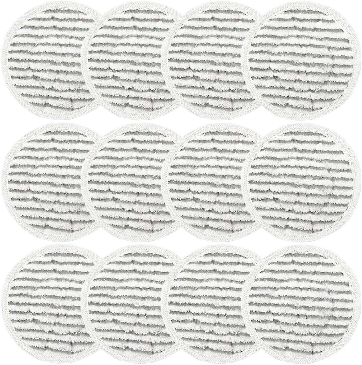 12 Pack Replacement Steam Mop Pads or Shark S8201 S7001 S8001 S7201 S7000AMZ S7000 S7005 S7020 S7001C Steam Mop, Steam & Scrub All-in-One Scrubbing and Sanitizing, Dirt Grip Scrub Washable Pad