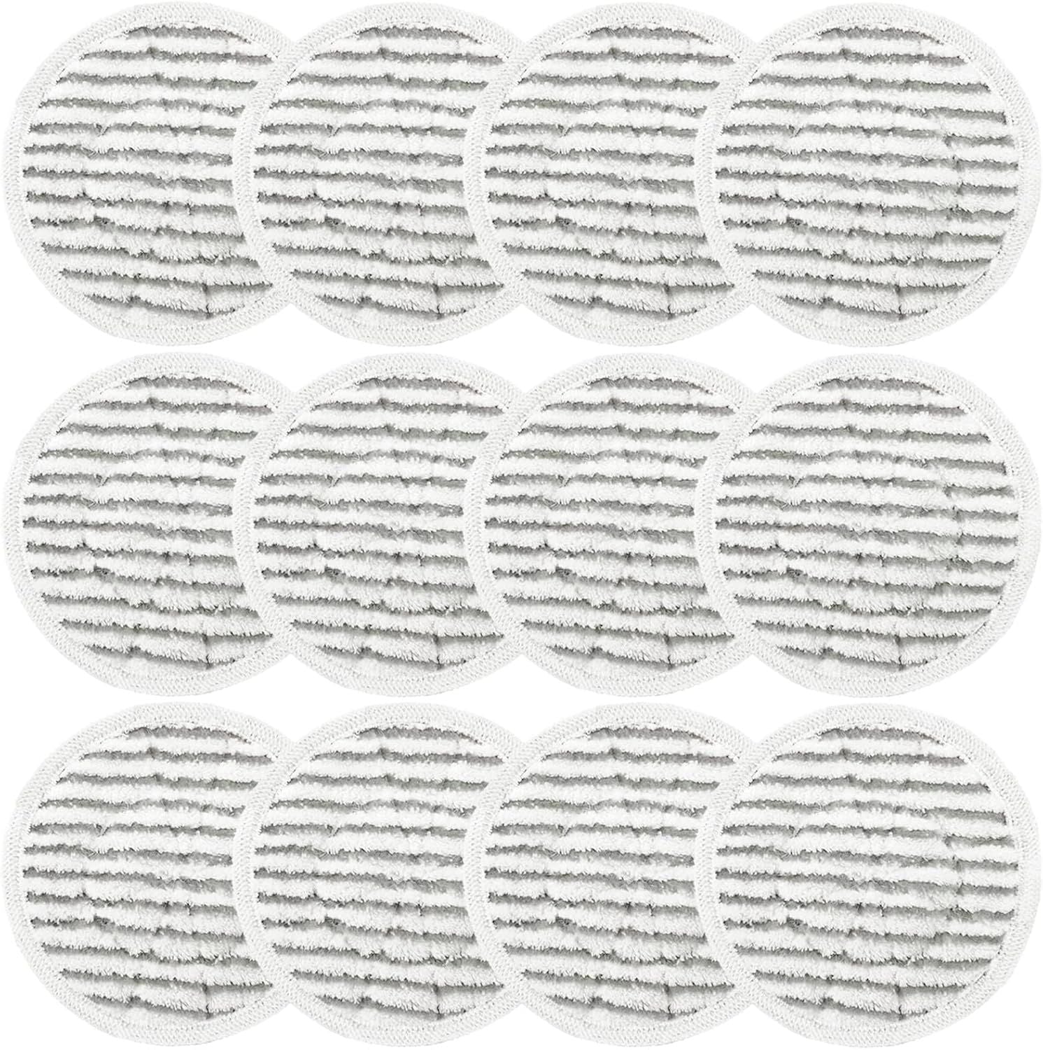 12 Pack Replacement Steam Mop Pads or Shark S8201 S7001 S8001 S7201 S7000AMZ S7000 S7005 S7020 S7001C Steam Mop, Steam & Scrub All-in-One Scrubbing and Sanitizing, Dirt Grip Scrub Washable Pad