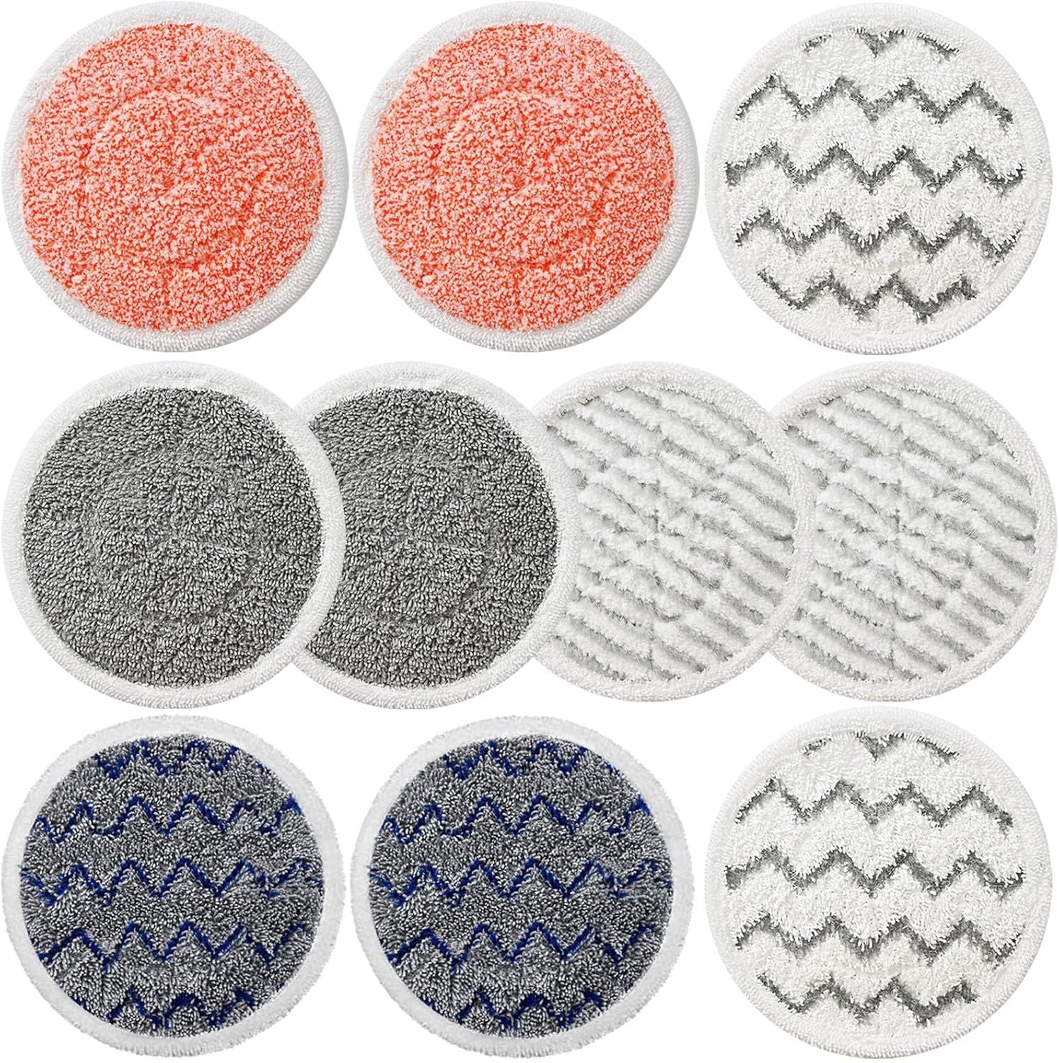 10 Pack Upgraded S7001 Pads Replacement Steam Mop Pads or Shark S7001 S8201 S7000 S7201 S8001 S7000AMZ, S7001TGT Series Steam Mop Pads,Steam&Scrub All-in-One Scrubbing Mop Pads,Part Model#:XKITP7000