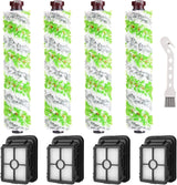 8 Pack Replacement Parts or Bissell CrossWave Pet Pro 2306A & CrossWave 1785 Series 3888A Vacuum Cleaner, 4 Pack 2460 Brush Rolls, 4 Pack 1866 ilters, Compare to Part 1613568&161-3568, 1608684
