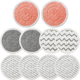 10 Pack Upgraded Replacement Steam Mop Pads or Shark S8201 S7001 S8001 S7201 S7000AMZ S7000 S7005 S7020 S7001C Steam Mop,Steam & Scrub All-in-One Scrubbing and Sanitizing,Dirt Grip Scrub Washable Pad