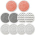 10 Pack Upgraded Replacement Steam Mop Pads or Shark S8201 S7001 S8001 S7201 S7000AMZ S7000 S7005 S7020 S7001C Steam Mop,Steam & Scrub All-in-One Scrubbing and Sanitizing,Dirt Grip Scrub Washable Pad
