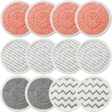 12 Pack Upgraded Replacement Steam Mop Pads or Shark S8201 S7001 S8001 S7201 S7000AMZ S7000 S7005 S7020 S7001C Steam Mop,Steam & Scrub All-in-One Scrubbing and Sanitizing,Dirt Grip Scrub Washable Pad