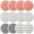 12 Pack Upgraded Replacement Steam Mop Pads or Shark S8201 S7001 S8001 S7201 S7000AMZ S7000 S7005 S7020 S7001C Steam Mop,Steam & Scrub All-in-One Scrubbing and Sanitizing,Dirt Grip Scrub Washable Pad
